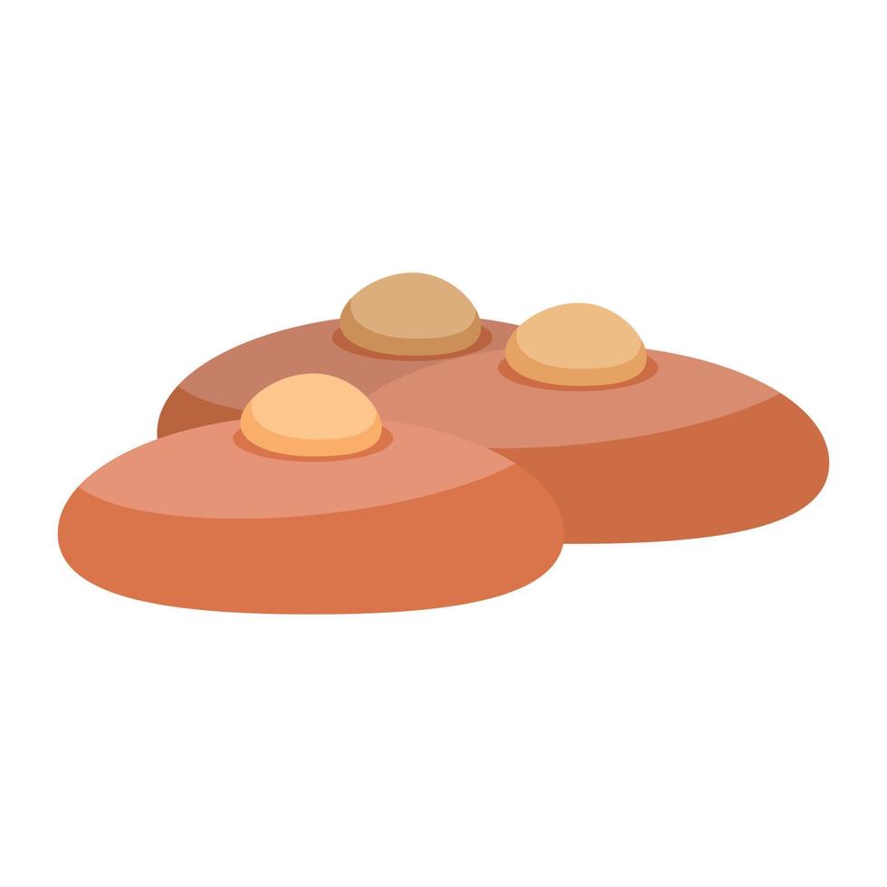 Tarta de queso recién rellena, aislada de fondo blanco. ilustración vectorial de primer plano vector