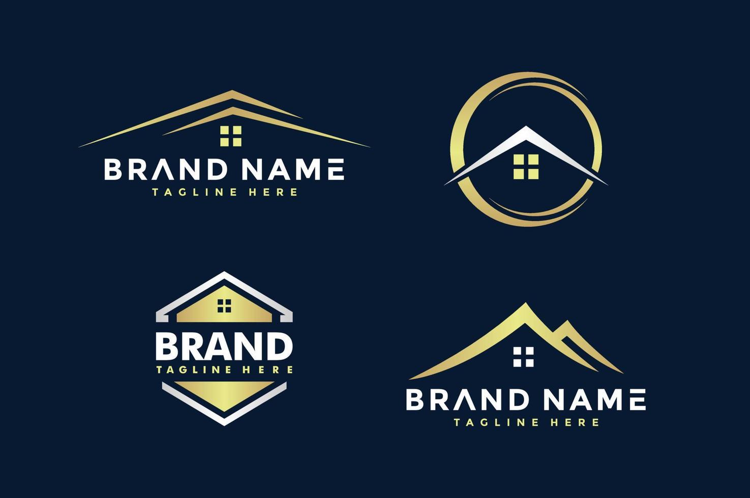 Simple home bundle logo vector