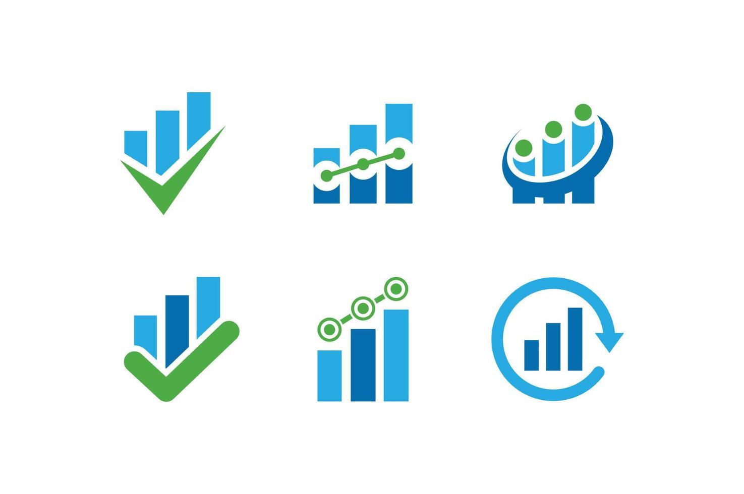 gráfico del logotipo del paquete financiero vector