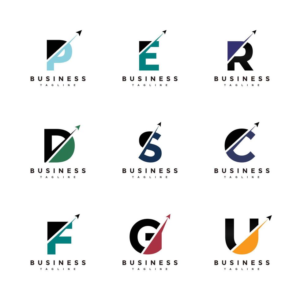 Initial letter up fly bundle logo vector