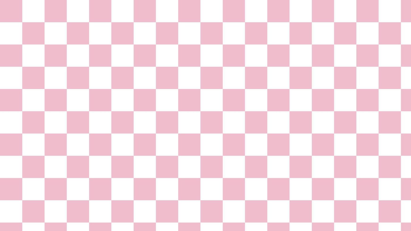 aesthetic pastel pink and white checkers, gingham, cute checkerboard wallpaper illustration, perfect for banner, wallpaper, backdrop, postcard, background for your design vector