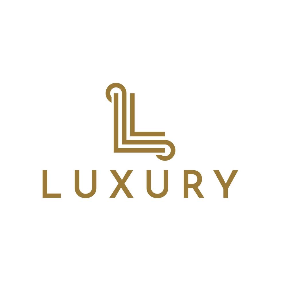 luxury letter L logo design 10839449 Vector Art at Vecteezy