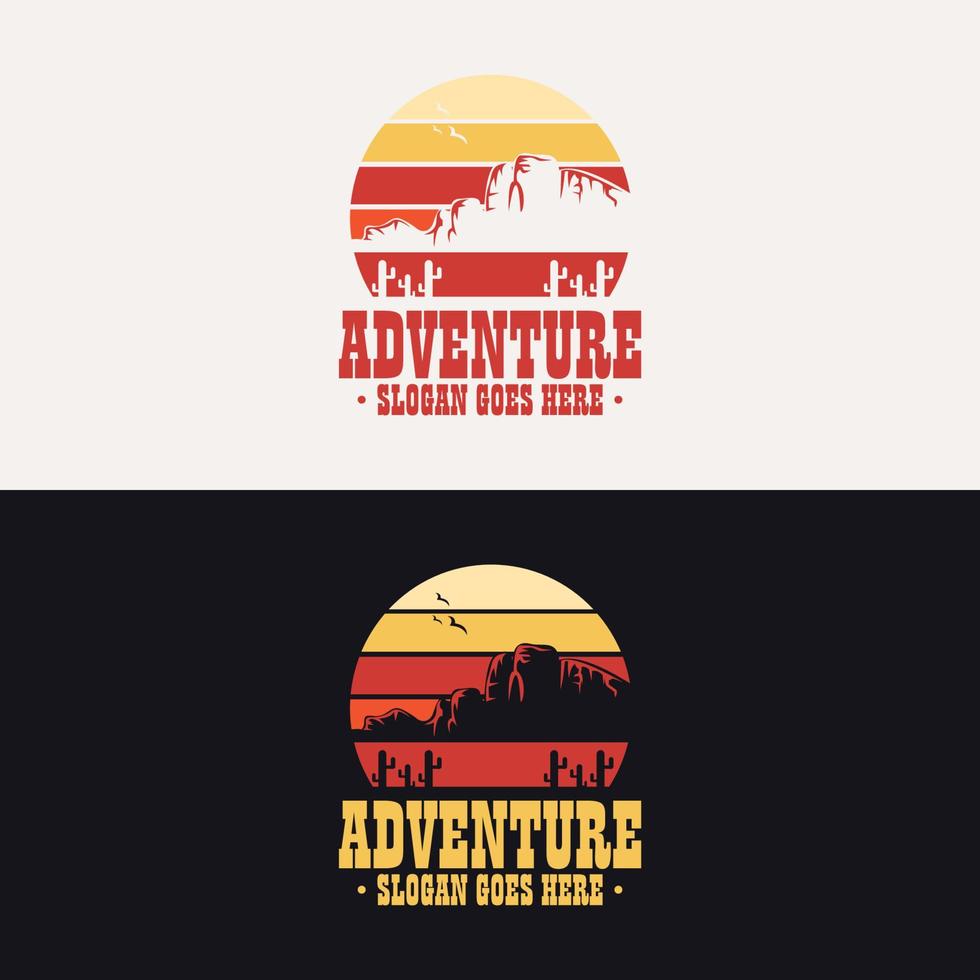 Mountain illustration, outdoor adventure . for greeting cards, posters and t-shirts printing vector