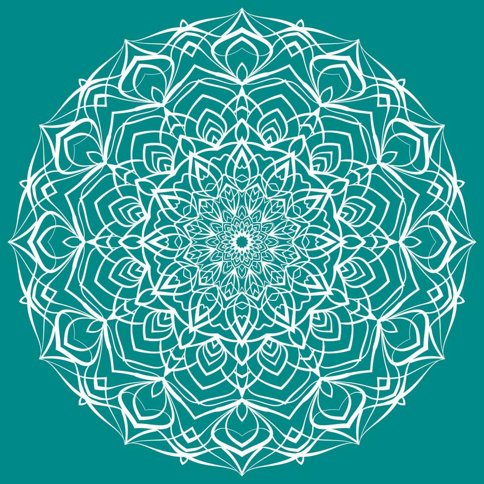 Mandala art circular trippy round decorative design for web or print element vector