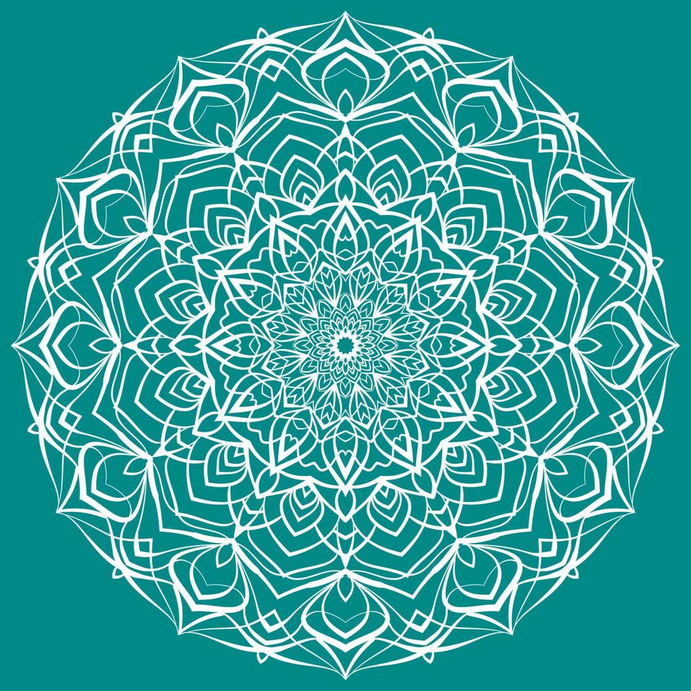 Mandala art circular trippy round decorative design for web or print element vector