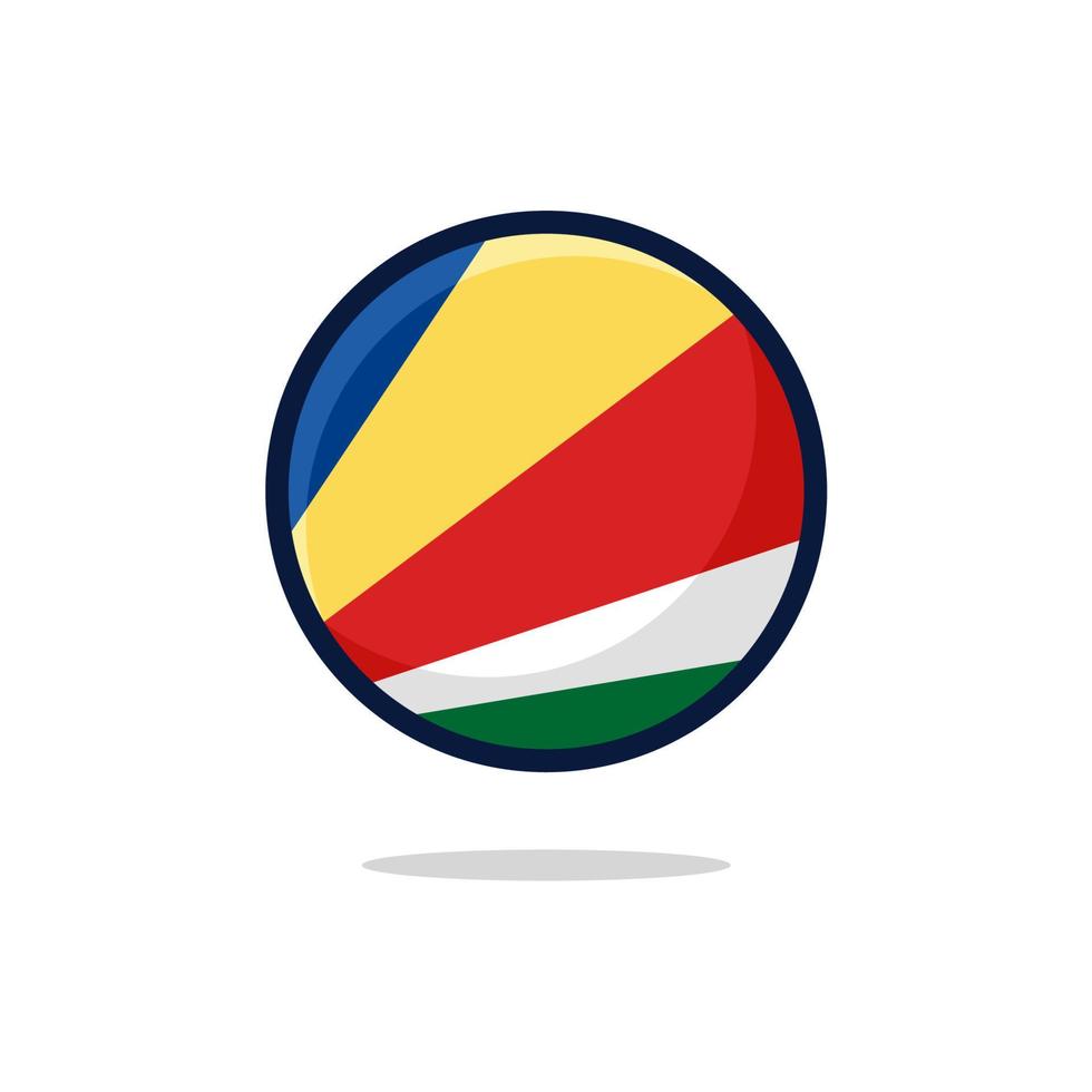 icono de la bandera de seychelles vector