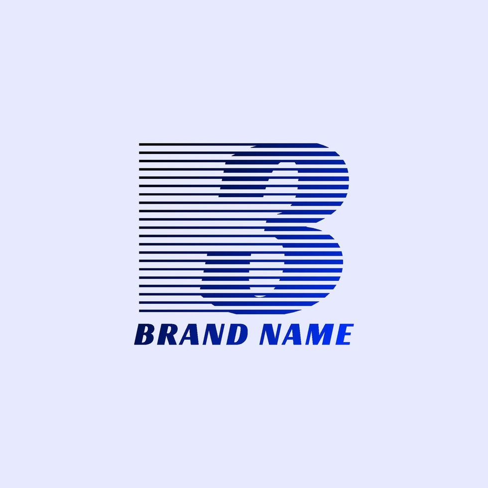 number 3 stripes professional corporate initials vector logo design