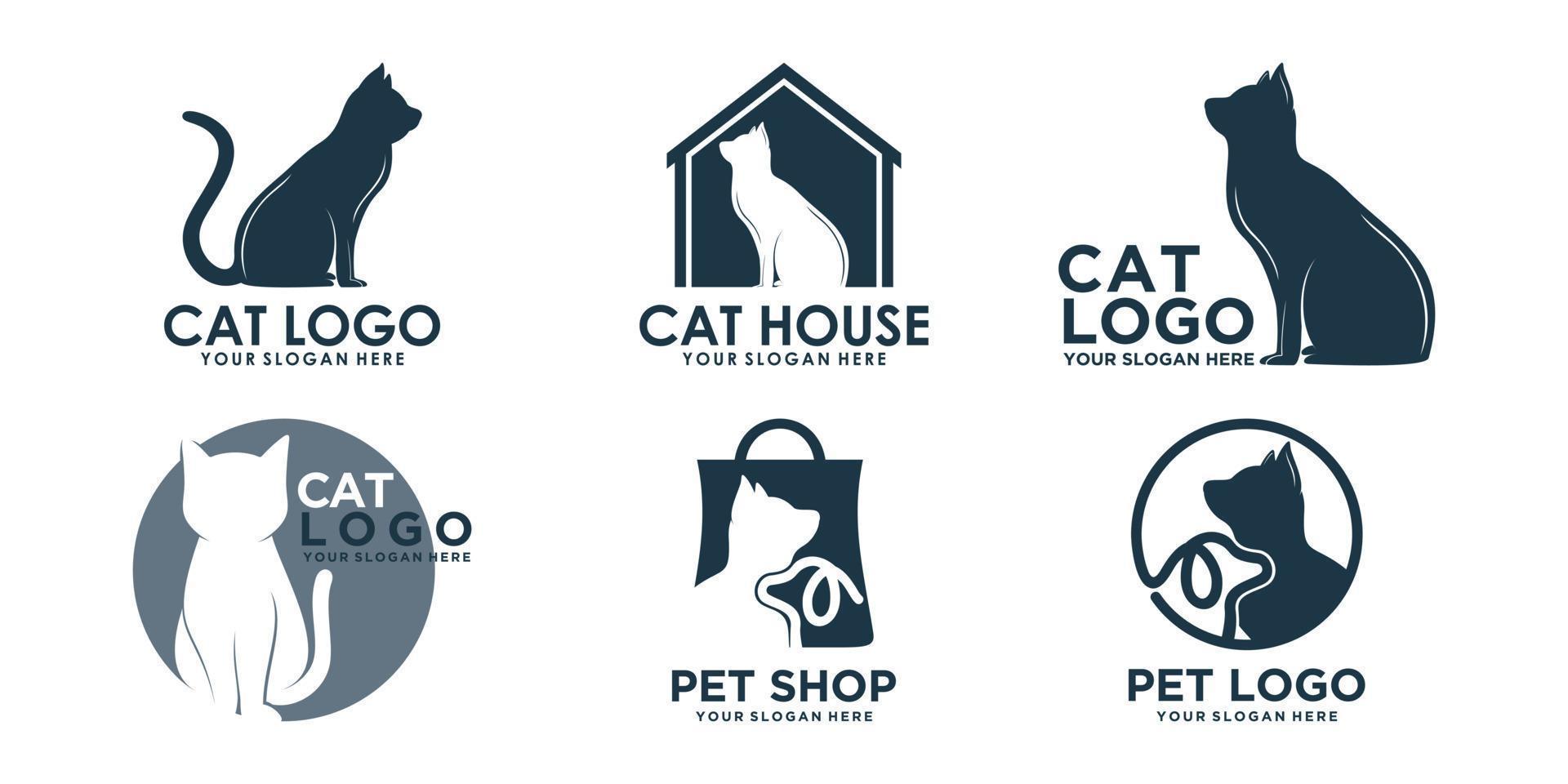 Pet logo design with creative unique style Premium Vector part 4