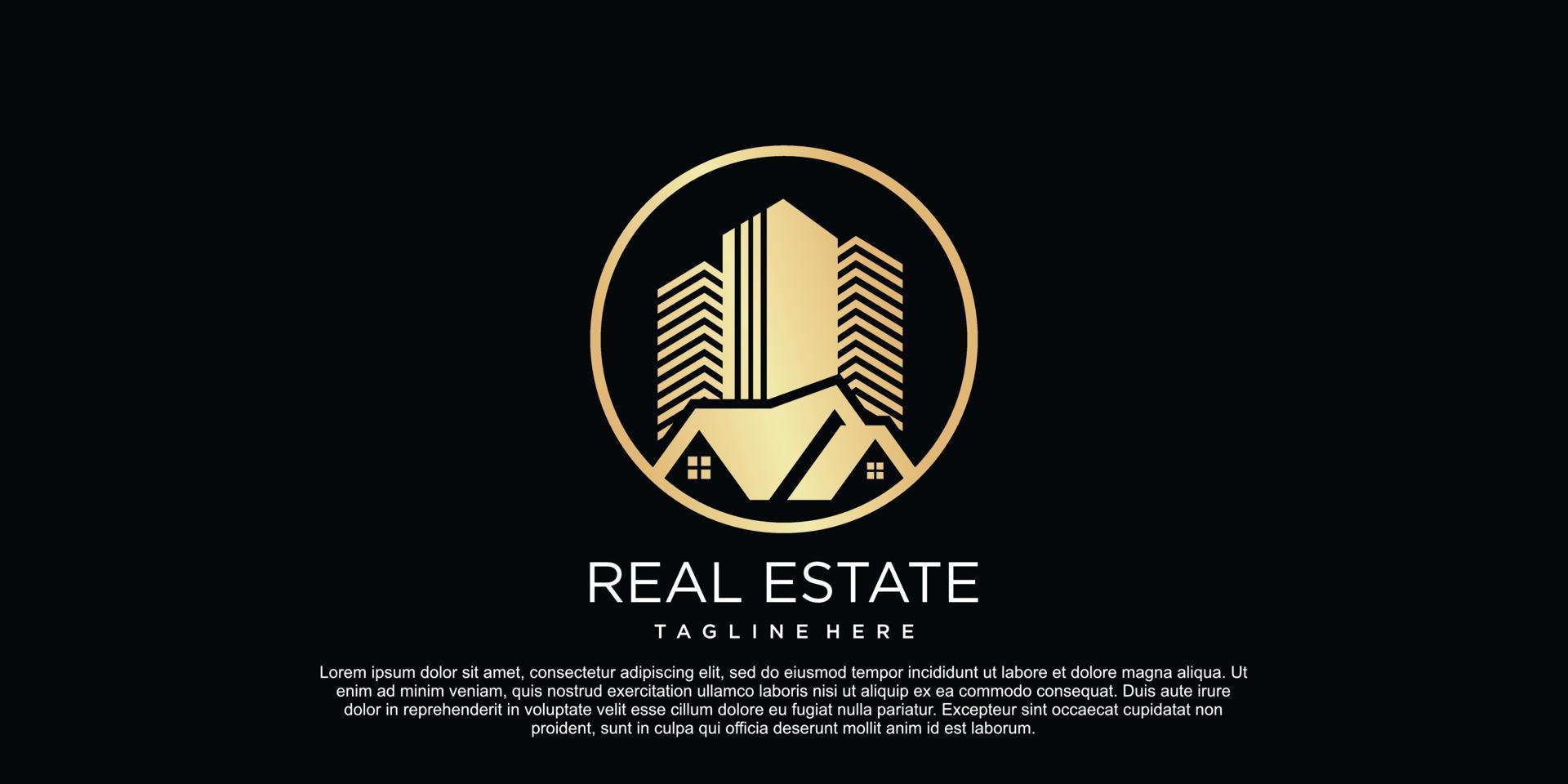 Real estate logo with creative concept Premium Vector part 2