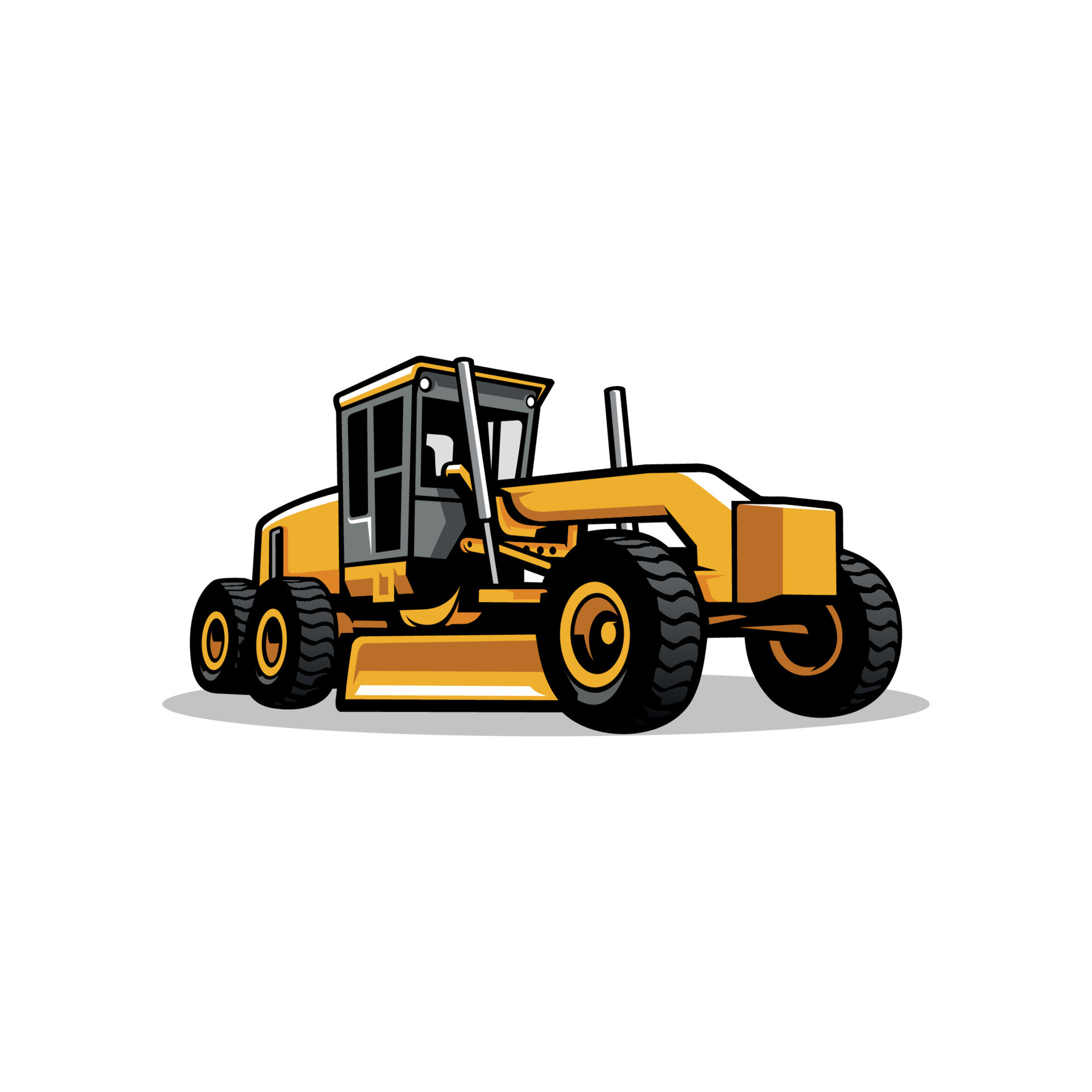 Motor grader. Heavy equipment vehicle illustration vector 10841300 Vector Art at Vecteezy