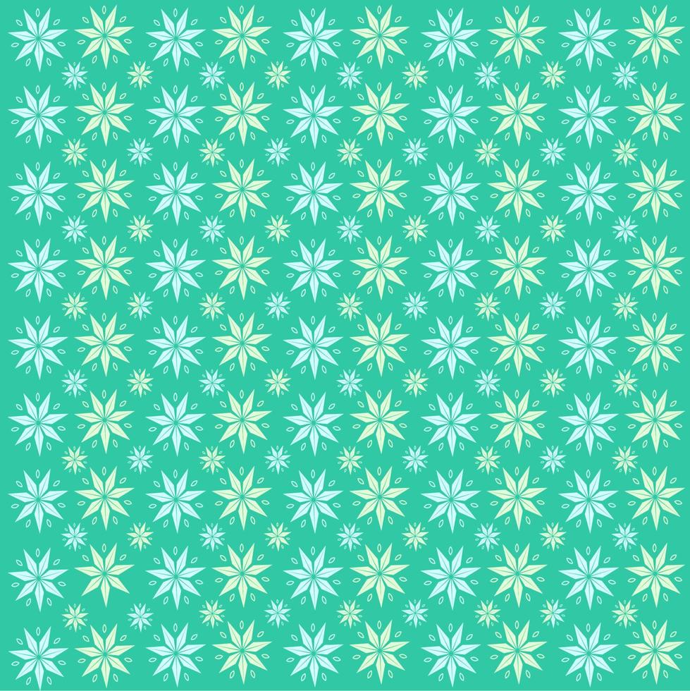 Wide floral geometric grid pattern.  ornament with flower, diamond shapes. vector