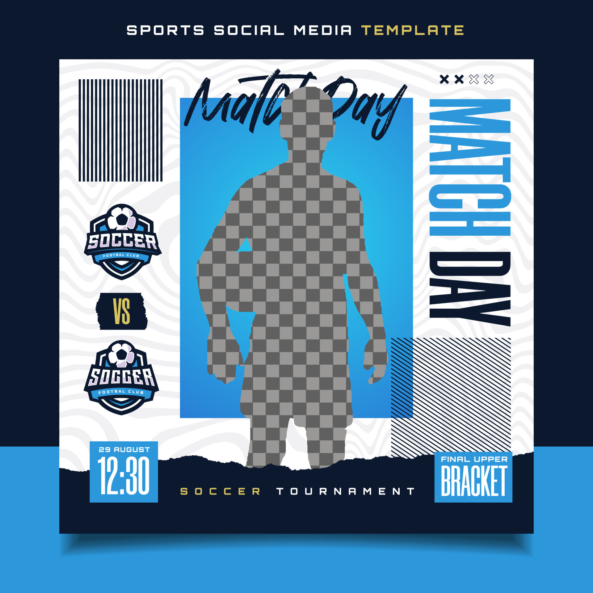 Soccer Match Social Media Post Or Flyer Template