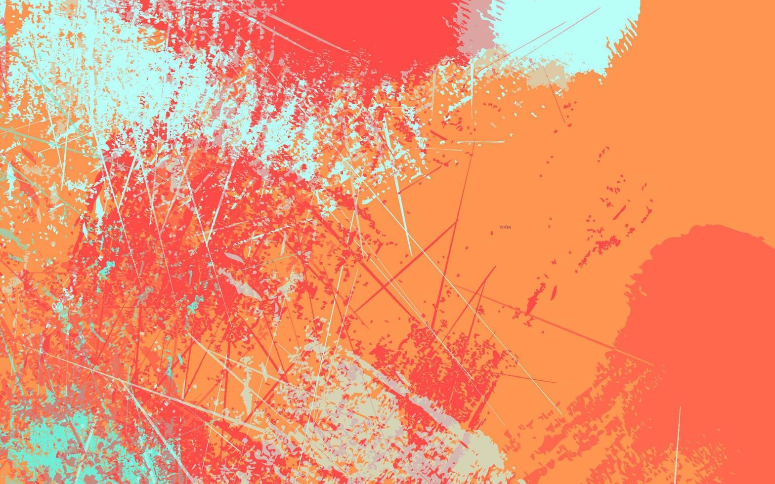 Abstract grunge texture multicolor orange color background vector