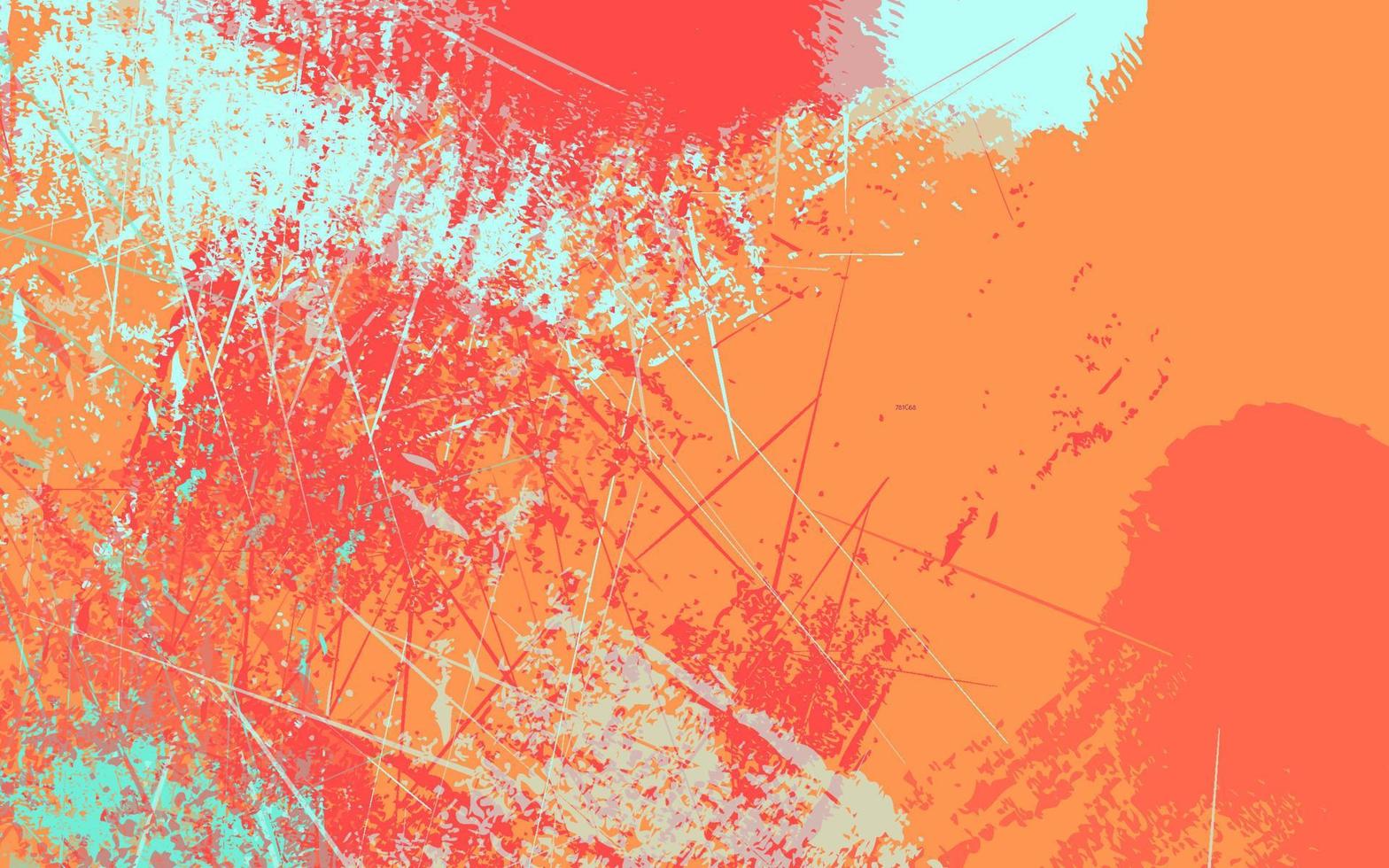 Fondo de color naranja multicolor de textura grunge abstracto vector