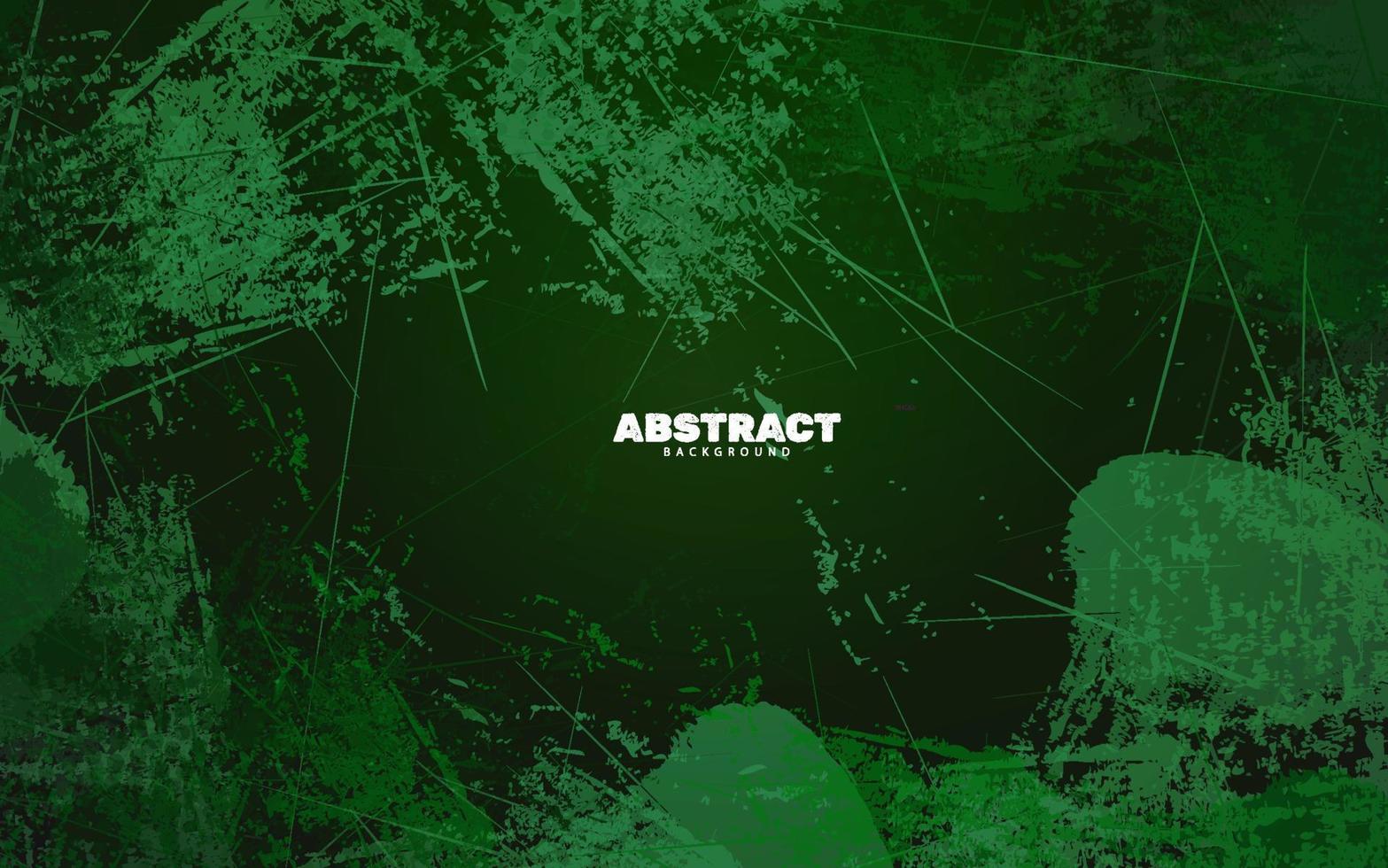 Abstract green color grunge texture background vector
