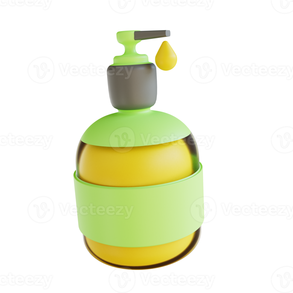 3D illustration disinfectant suitable for medical png