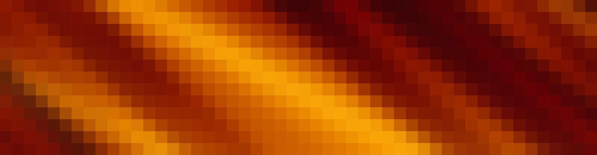 Vector pixel illustration. Orange pixel background. Design for halloween banner, poster, flyer, cover, brochure