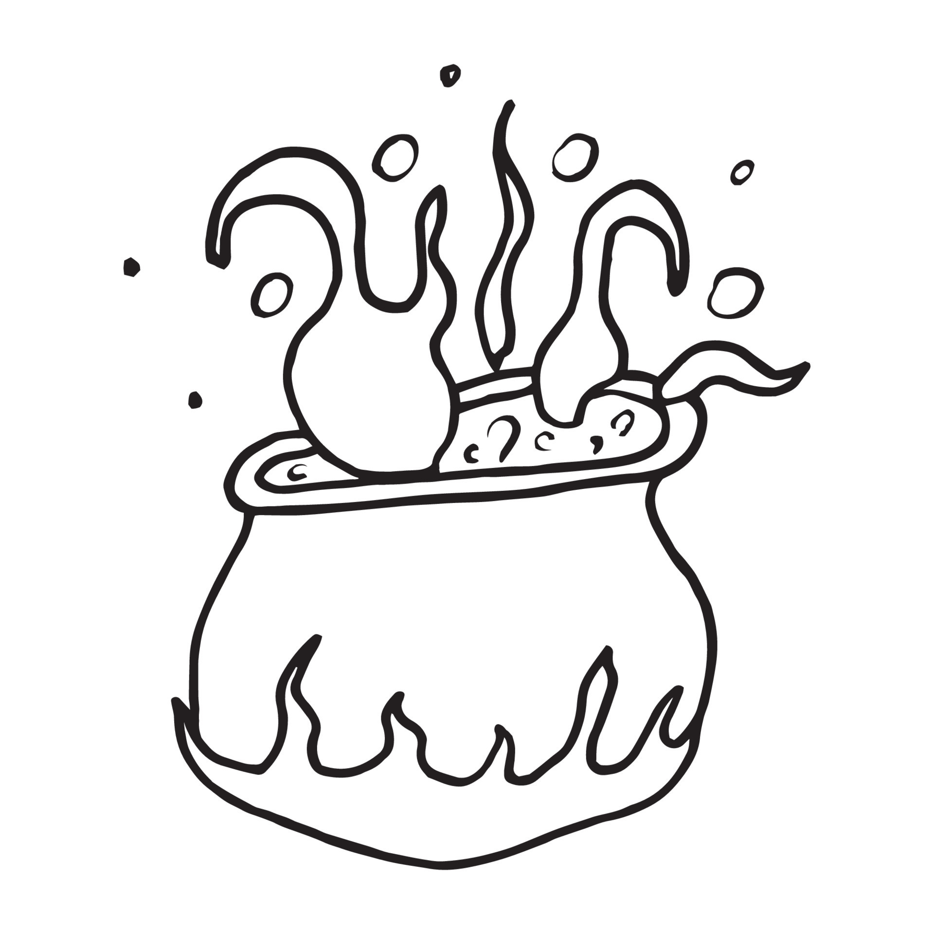 witch potion pot 10841751 Vector Art at Vecteezy