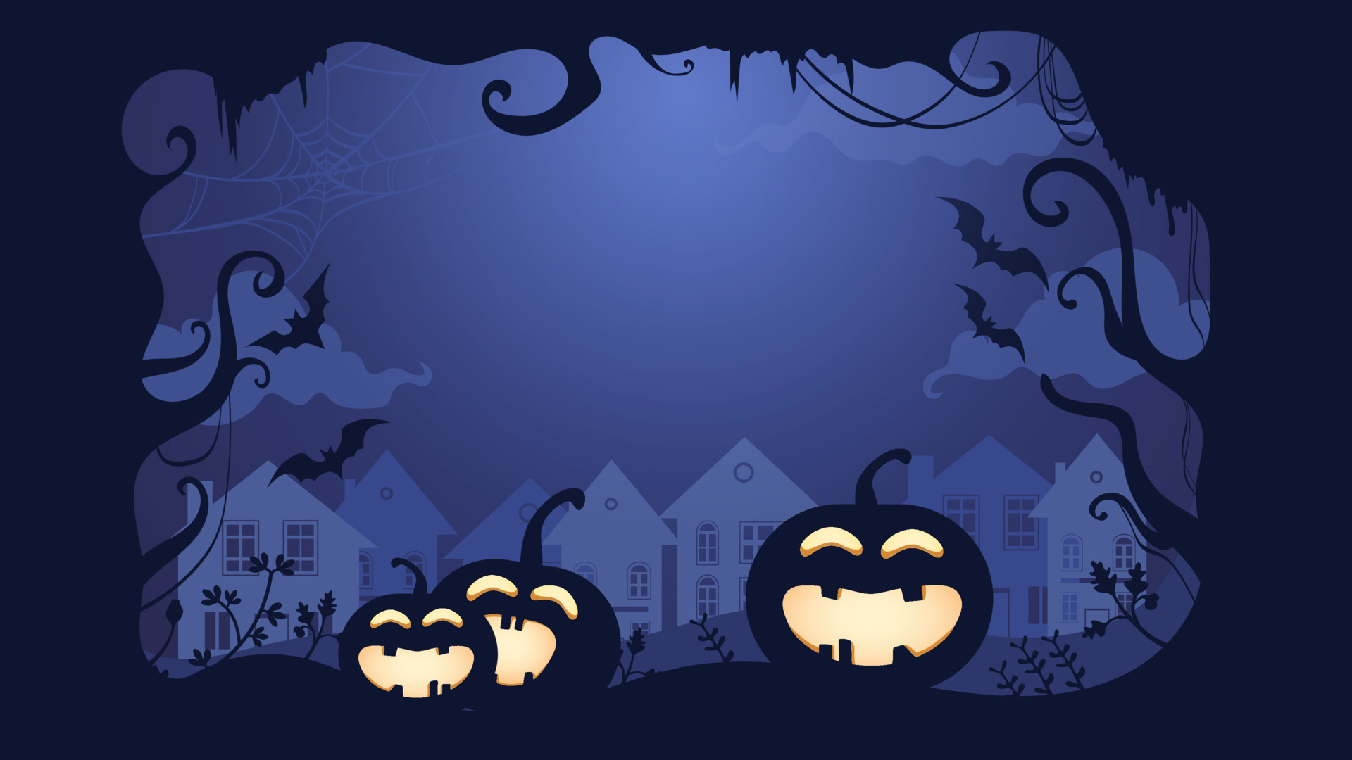 spooky halloween background with pumpkin, forest and house 10841891 Vector  Art at Vecteezy