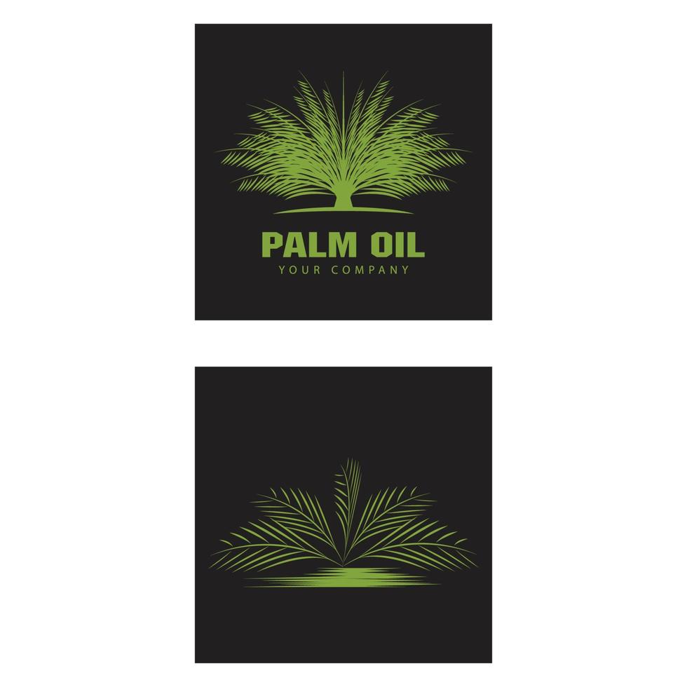 Ilustración de vector de plantilla de logotipo de verano de palmera