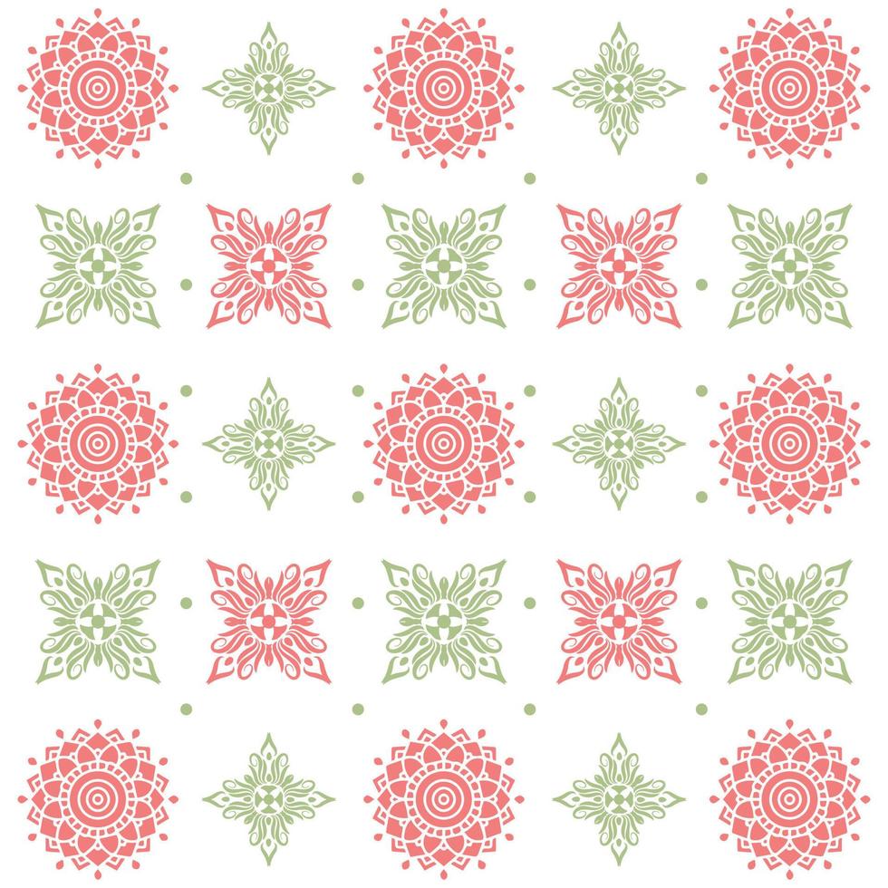 Modern Mandala Pattern Design With White Background vector