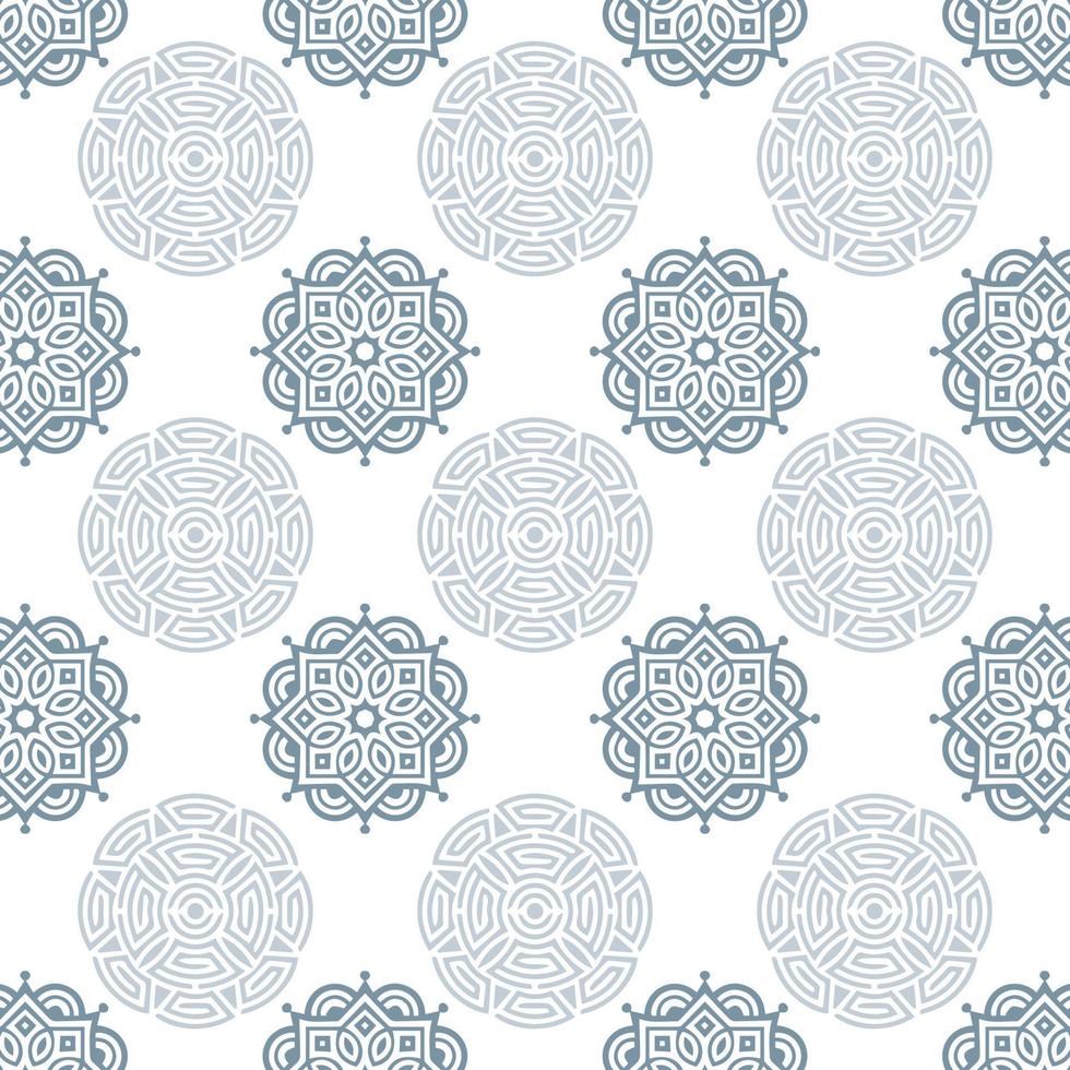 Seamless Mandala Pattern Design Vector Illustration