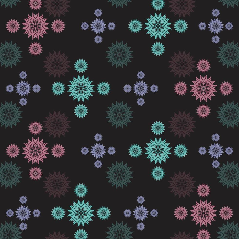 Seamless Mandala Pattern Design Vector Illustration