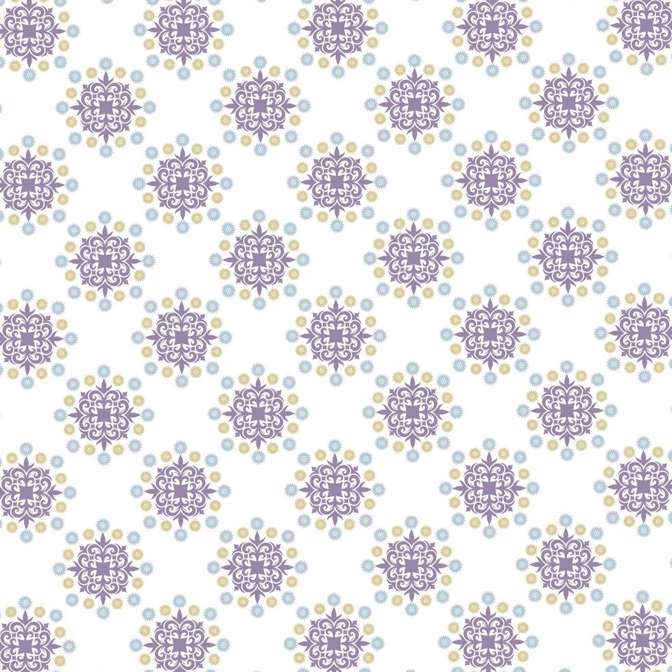 Flourish Fabric Pattern Design Vector Illustration
