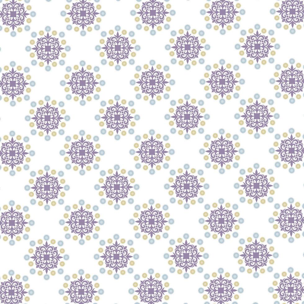 Flourish Fabric Pattern Design Vector Illustration