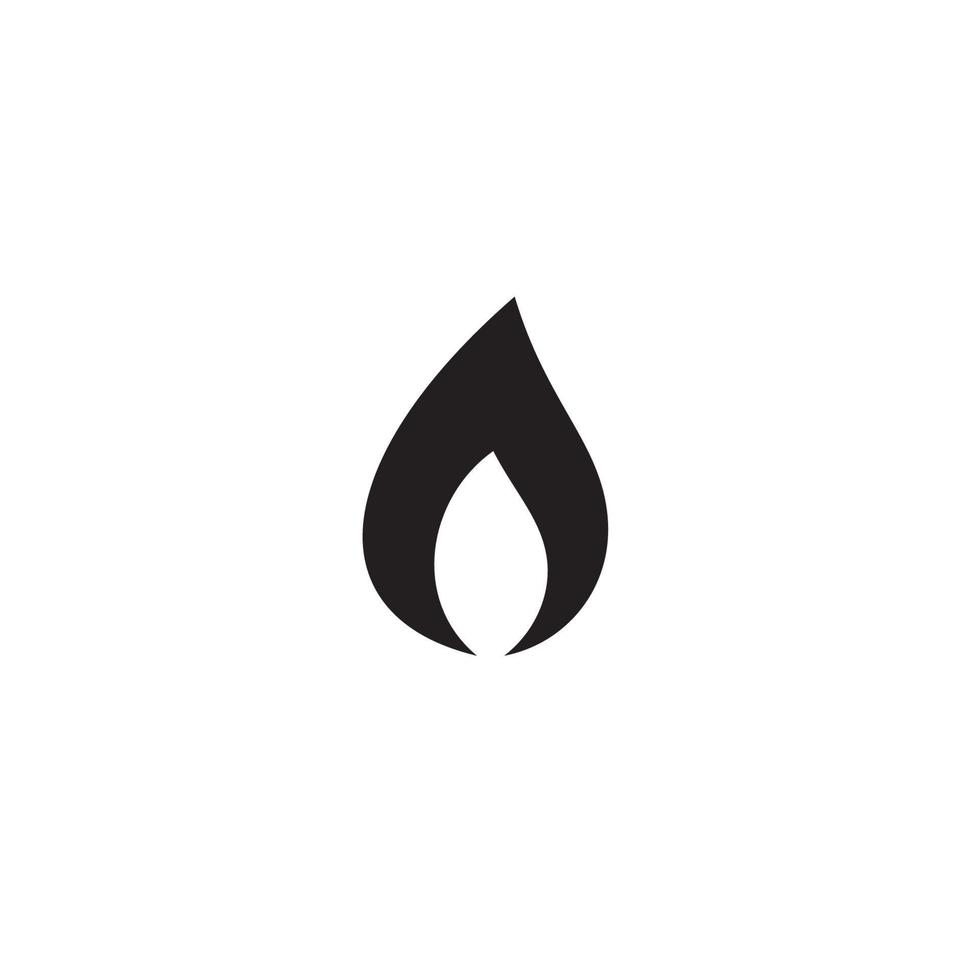 a simple Flame logo or icon design vector