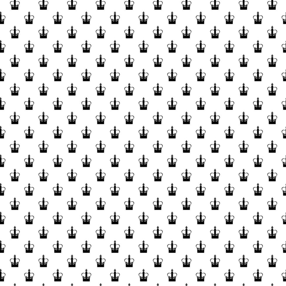 Seamless pattern with black silhouette crown. Background with symbol of the monarchy, Imperial state crown of the UK. vector