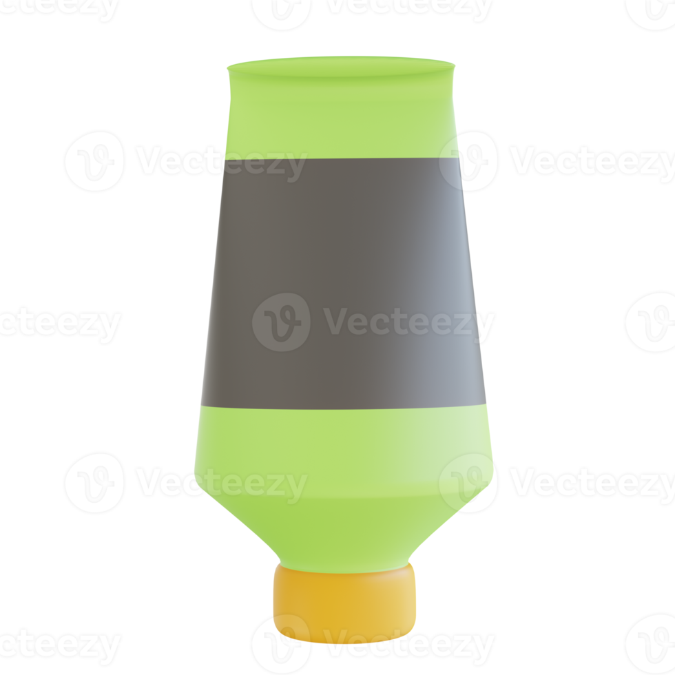 3D illustration ointment suitable for medical png