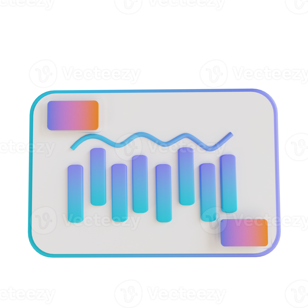 3d illustration data analys 2 png