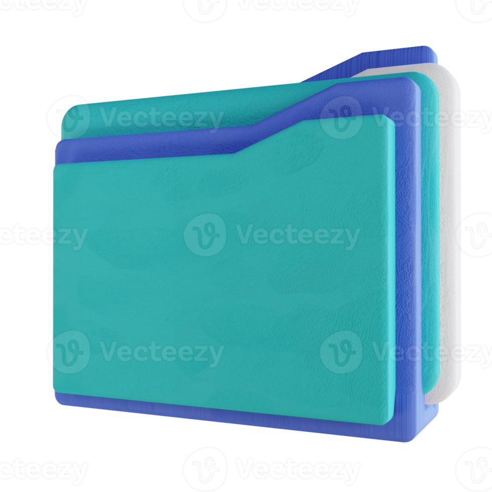3D illustration folder png