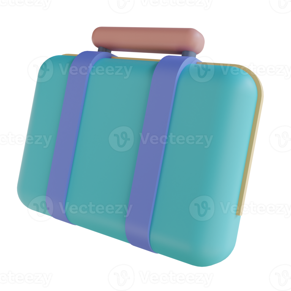 3D illustration travel bag png