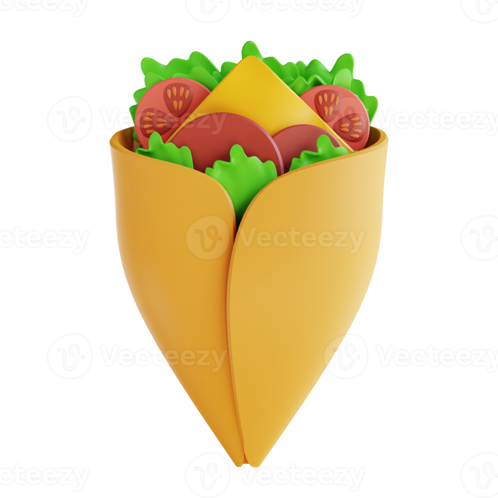 3D-Darstellung Burritos png