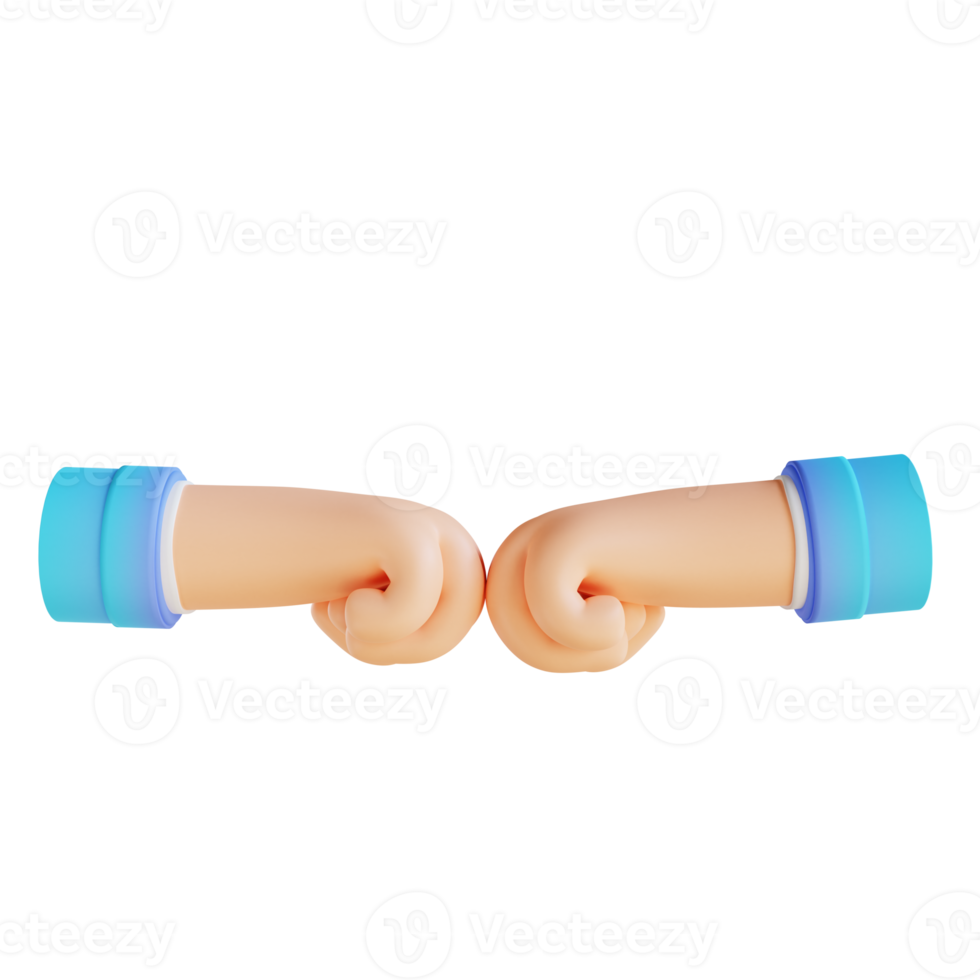 3D illustration deal done hand gestures png