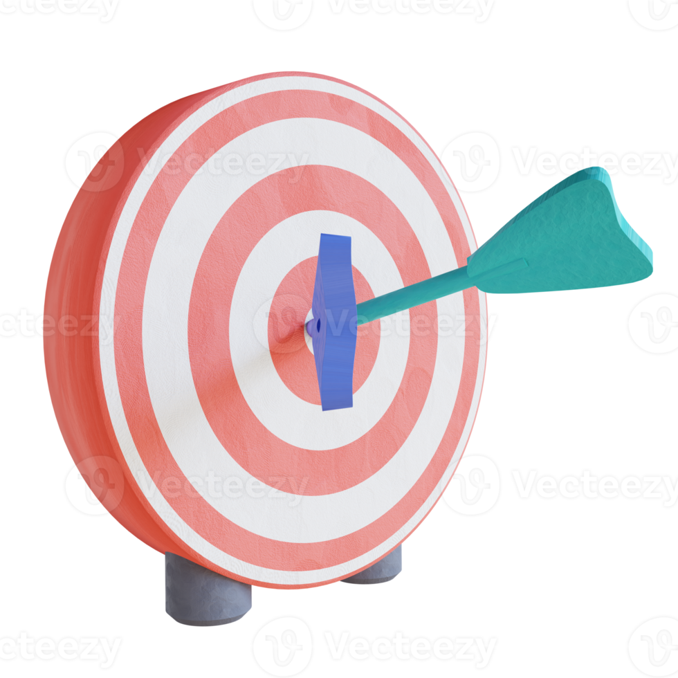3D illustration target png