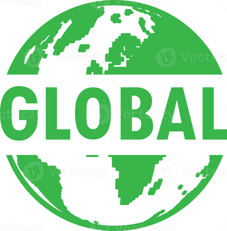 Globe and earth icon set with text. global icon sign png