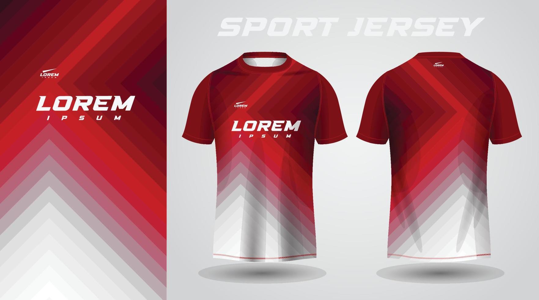 red shirt sport jersey design 10843307 Vector Art at Vecteezy
