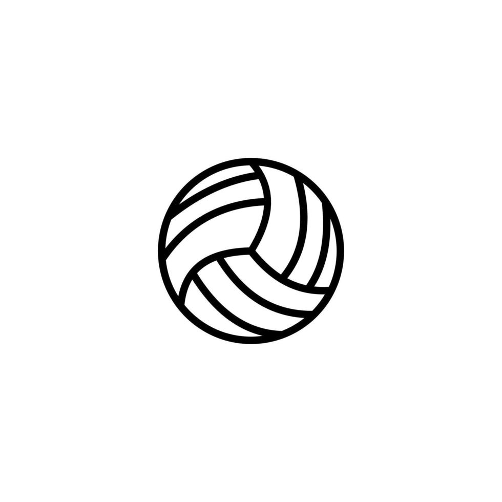 icono de voleibol - ilustración vectorial, diseño de emblema de voleibol en un fondo blanco. adecuado para su necesidad de diseño, logotipo, ilustración, animación, etc. vector