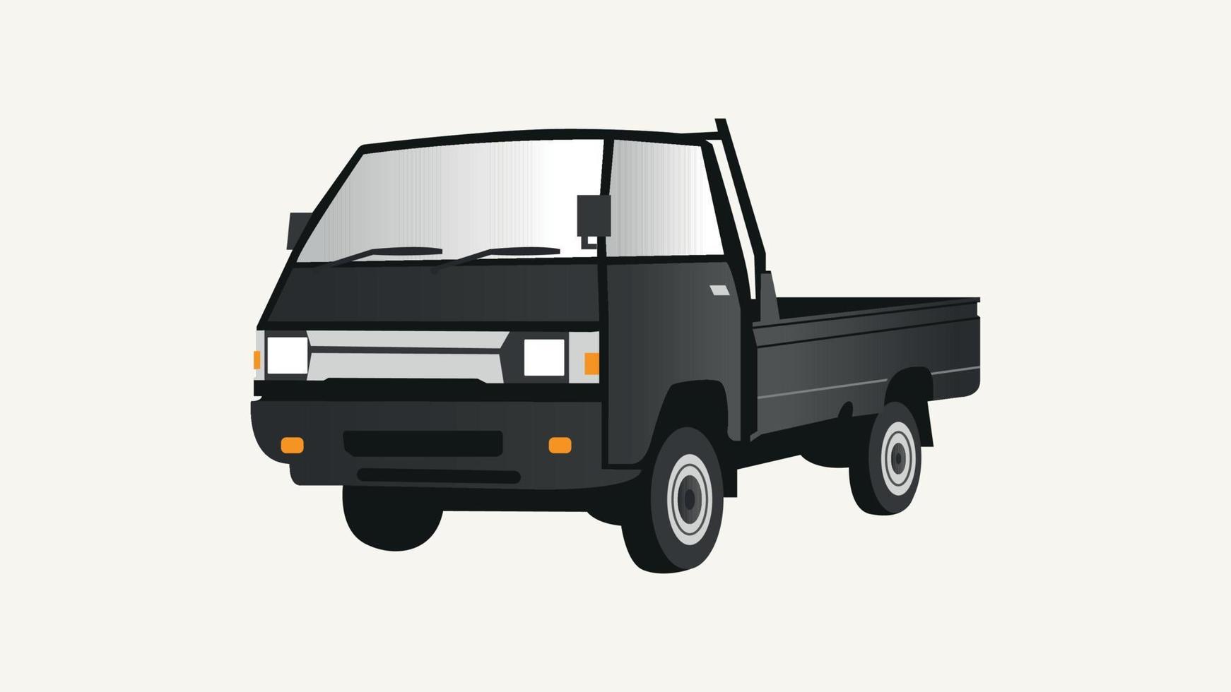 Ilustración de vector de camioneta pickup