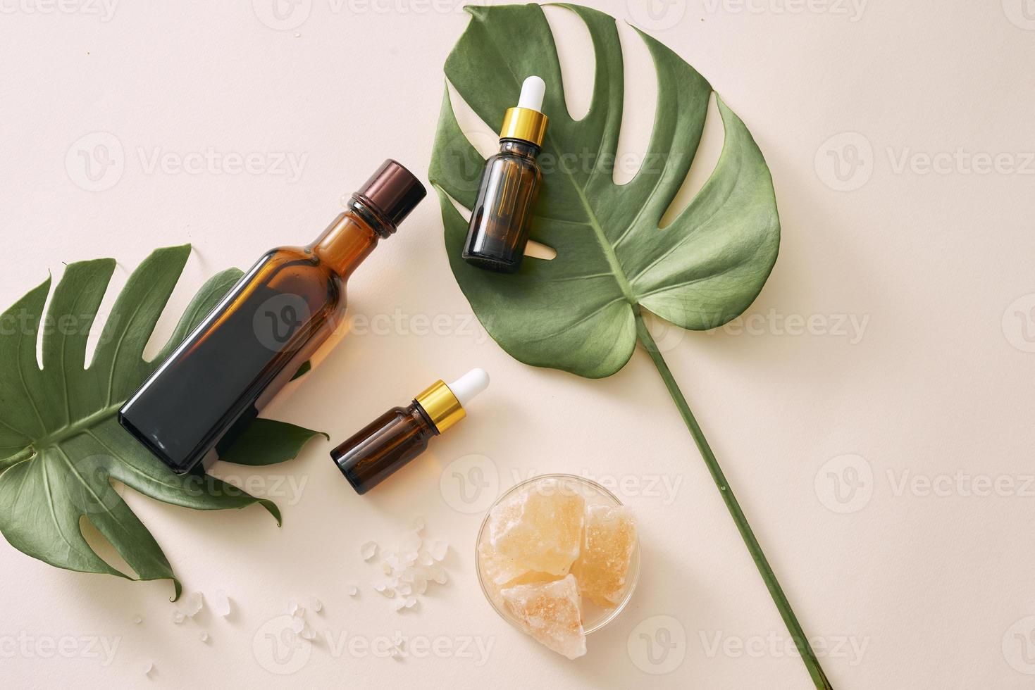 cosmetic nature skincare and essential oil aromatherapy .organic natural science beauty product .herbal alternative medicine . mock up. photo