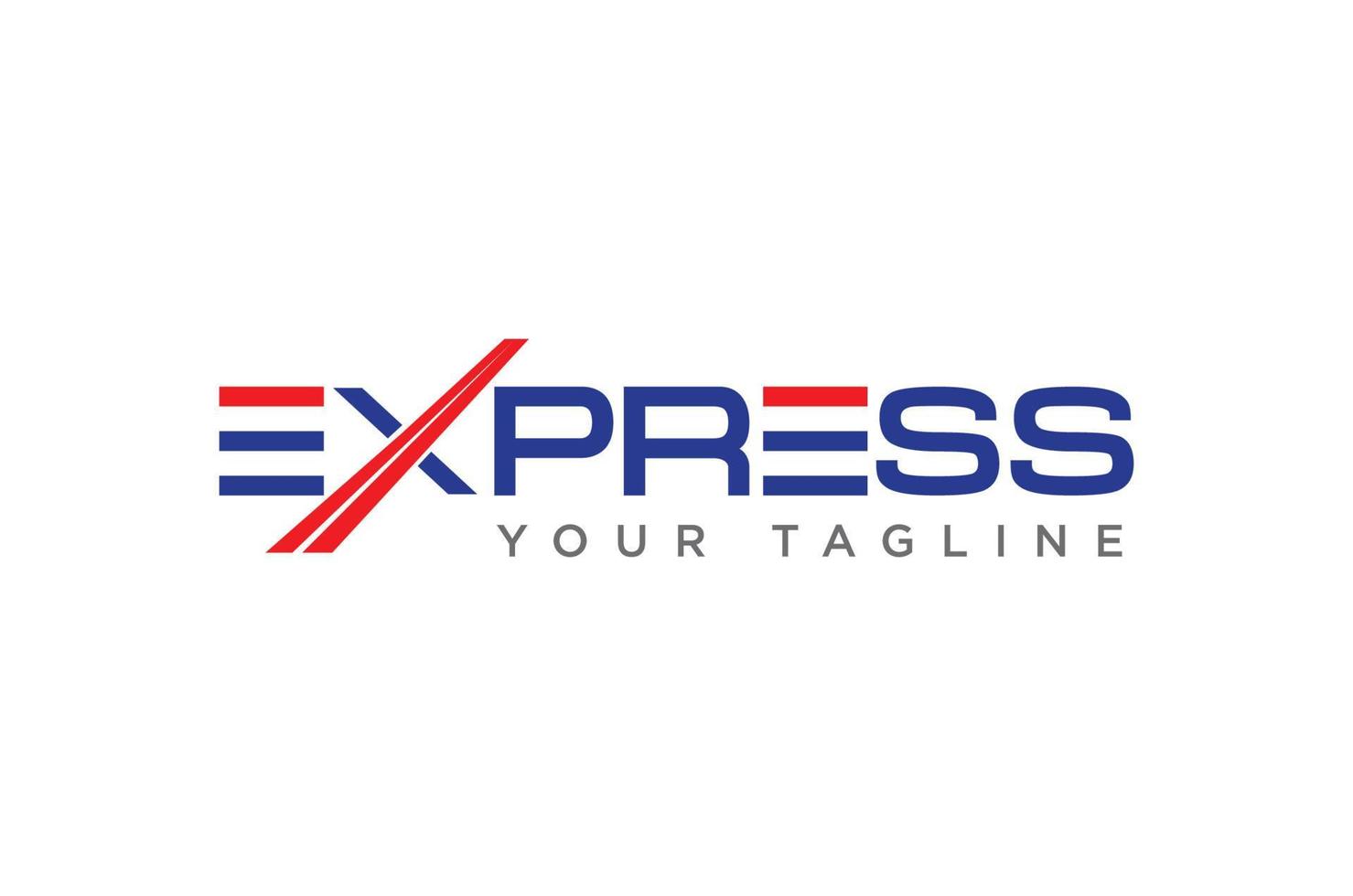 An Express Letter Logo Design Concepts Can Be Used For Express Delivery Or Transport Business vector