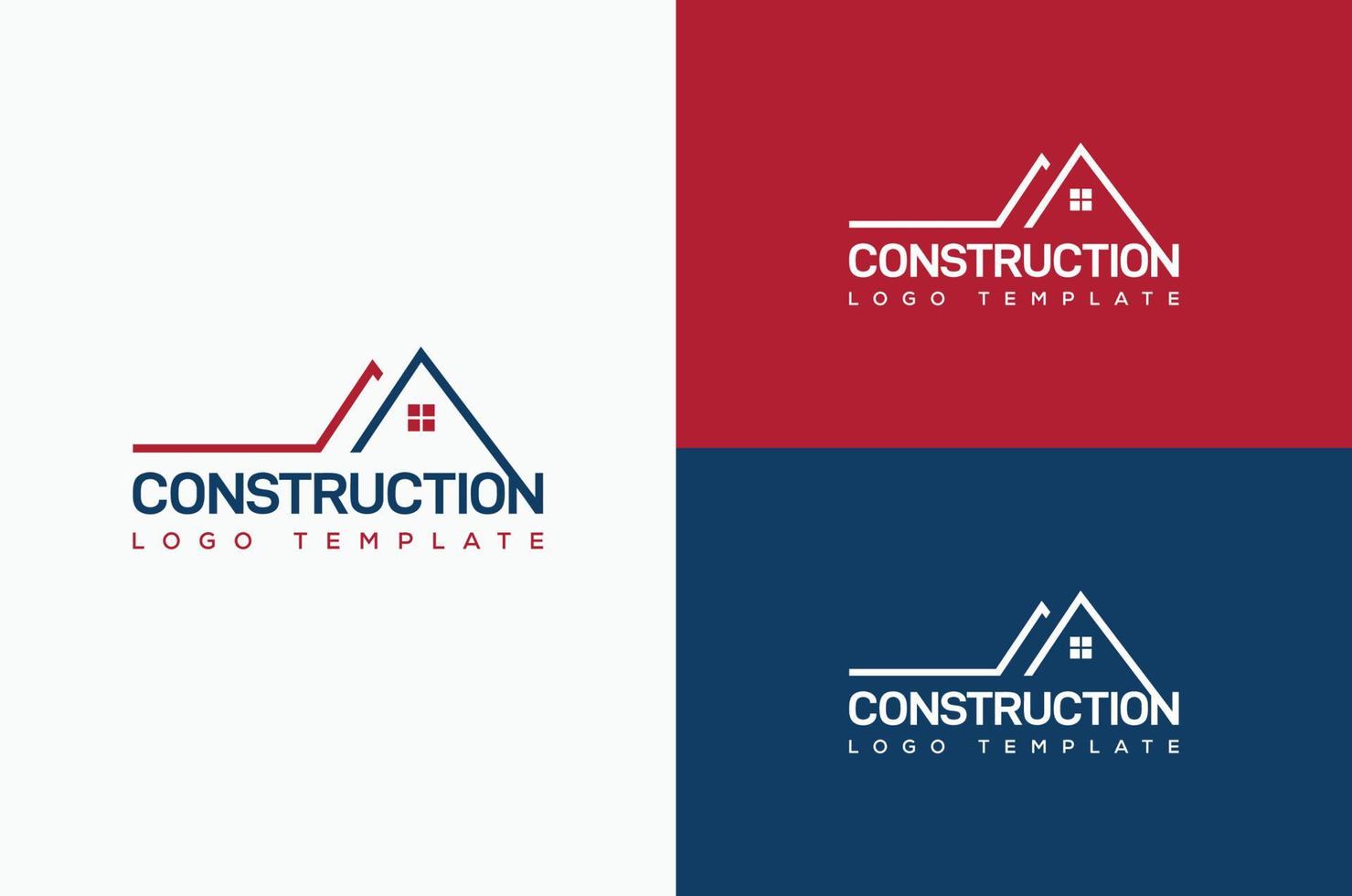 el concepto de diseño de logotipo de construcción civil o una idea de diseño de logotipo de bienes raíces se puede utilizar perfectamente para el negocio de la construcción vector