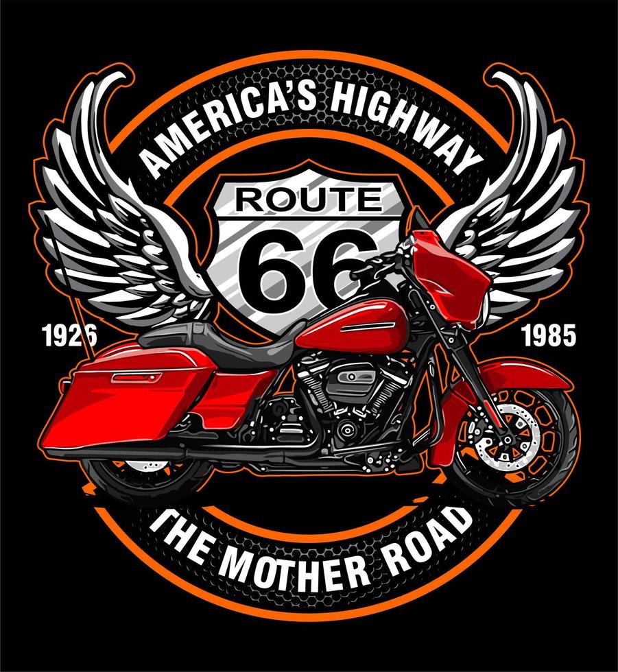 classic motorbikes and traffic signs2 vector