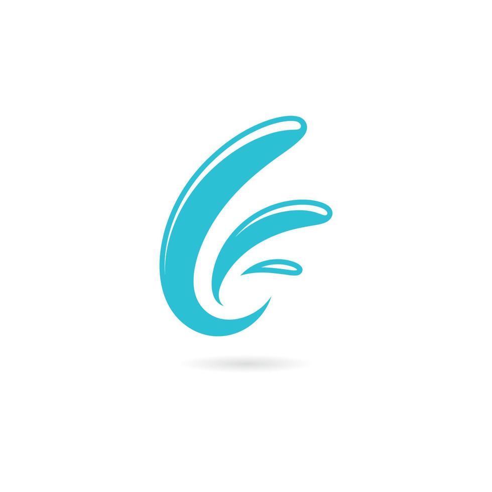 Water Splash symbol and icon Logo Template vector