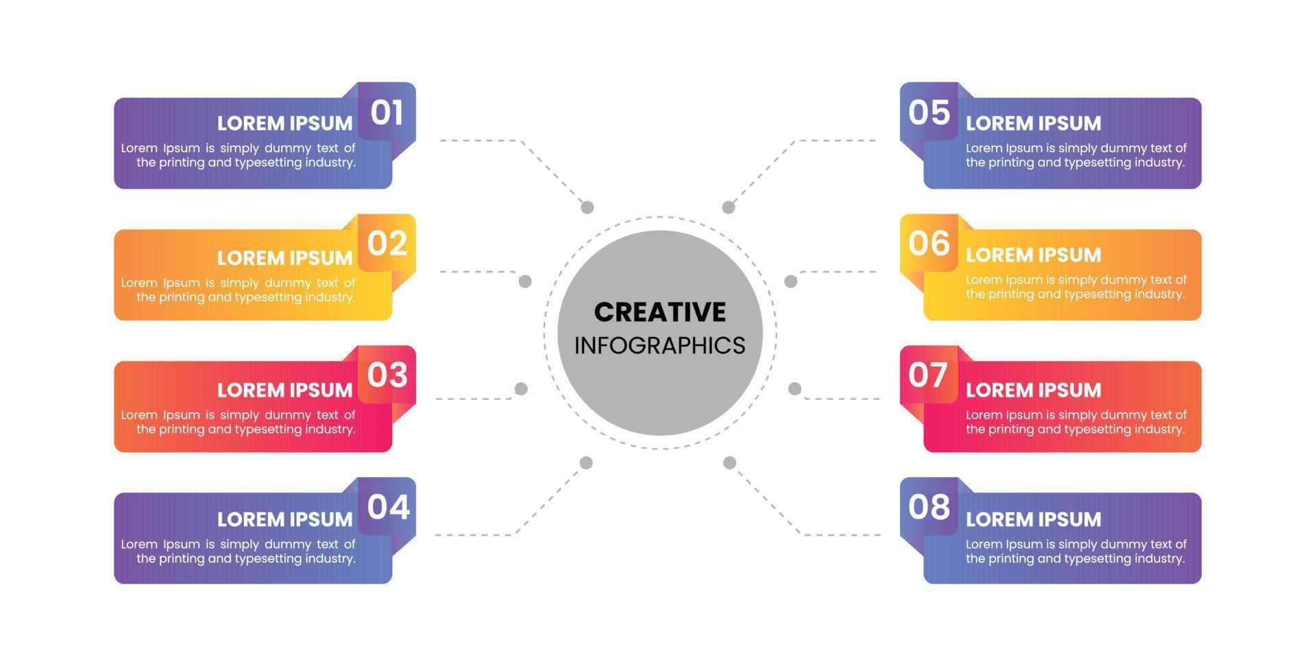 diseño de infografía empresarial vector