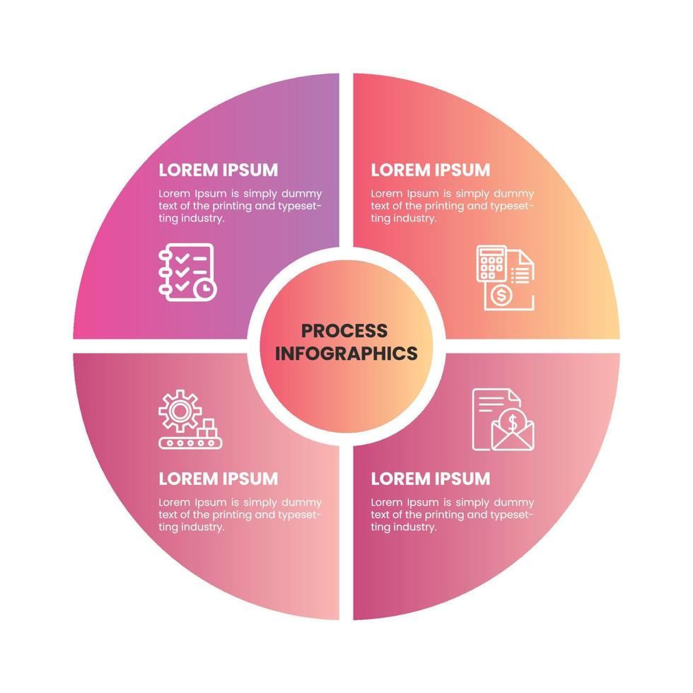 diseño de infografía empresarial vector