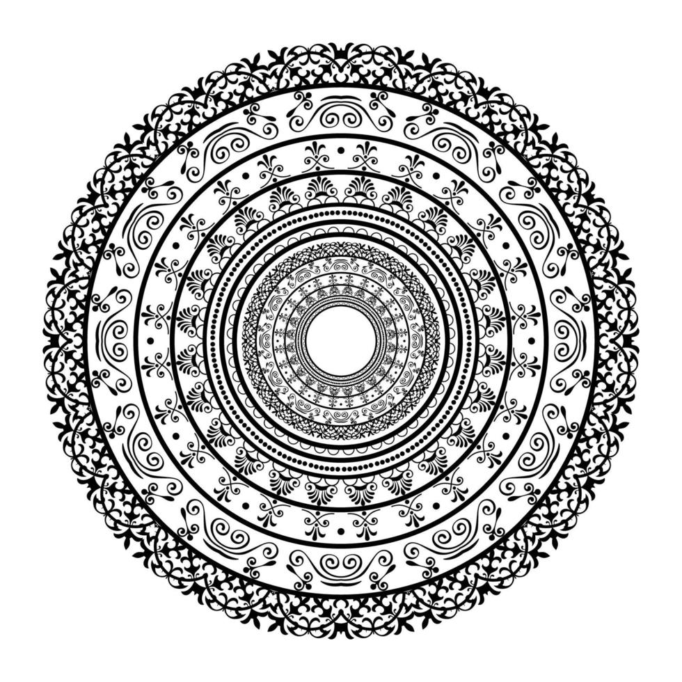 Mandala design background vector